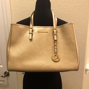 Michael Kors Gold Handbag